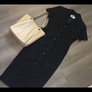 Timeless Jessica Howard Black Linen Dress 🖤